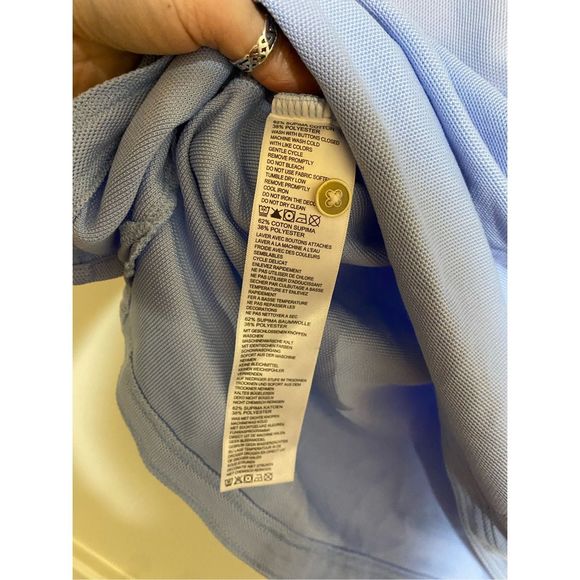 Tommy Bahama IslandZone Emfielder 2.0 Polo Shirt - Light Sky Hthr, Sz XL, MP $99 - Picture 6 of 13